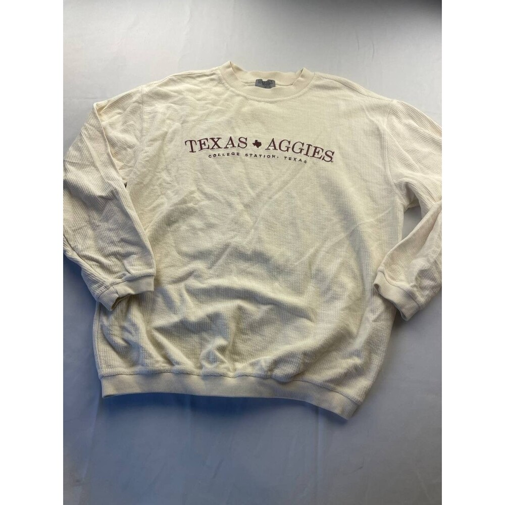 University Of Texas A&M‎ Aggies Sweatshirt Small Cream Collegiate Outfitters